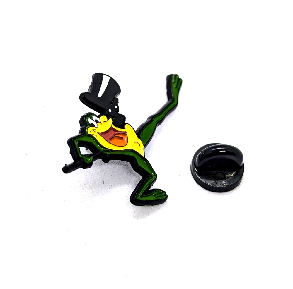 MICHIGAN J. FROG PIN Warner Bros. Cartoon Top-Hat+Cane Frog Enamel Lapel Brooch