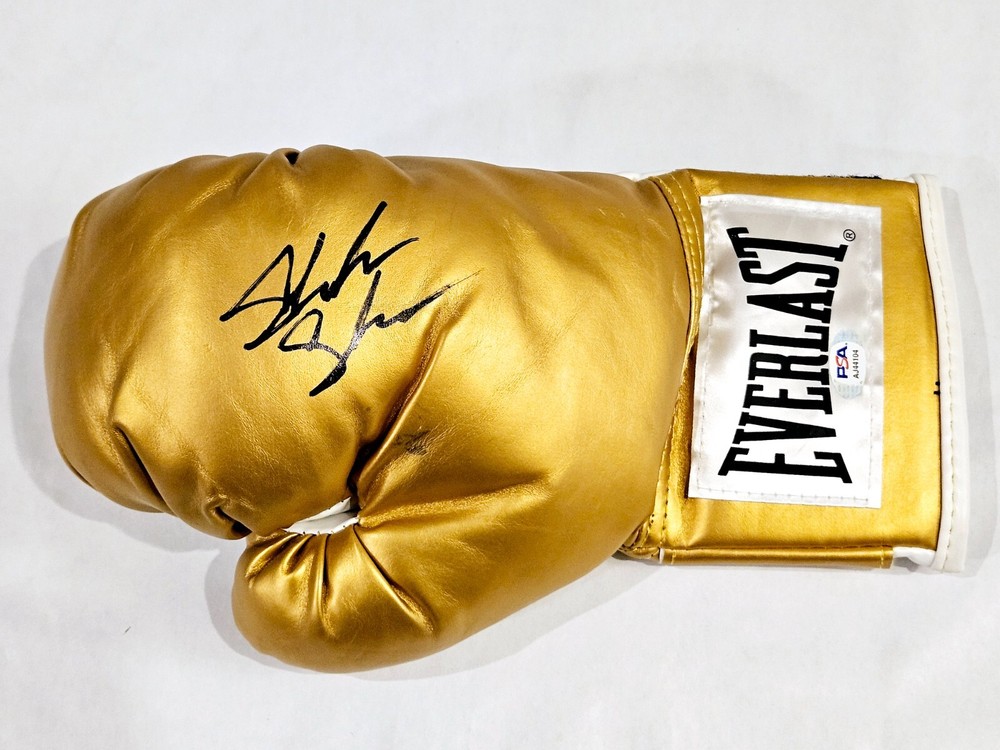 Shakur Stevenson Autographed Signed Gold Boxing Glove PSA Certified Rare 🔥