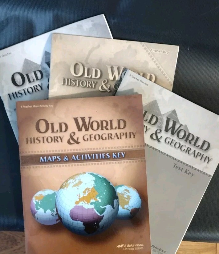 Abeka 5th Grade Old World History Geography Quizzes Tests Answer Key Lot of 4-image