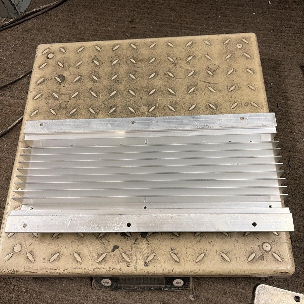 Large Aluminum Heat Sink 12 3/4” x 5 9/16” x 1 1/4” and 2.5 pounds