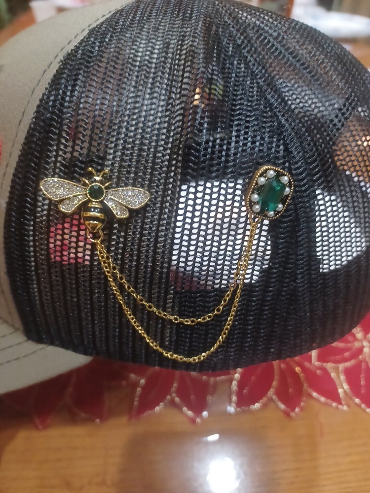 Bohemian Bee Tassel Pin Hat with Floral Embroidery-image