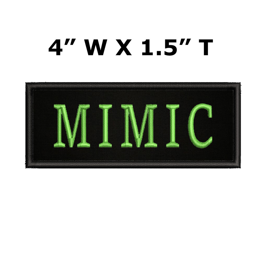 Mimic Horror Patch Embroidered Iron-on Applique Fantasy Sci-fi Halloween Costume