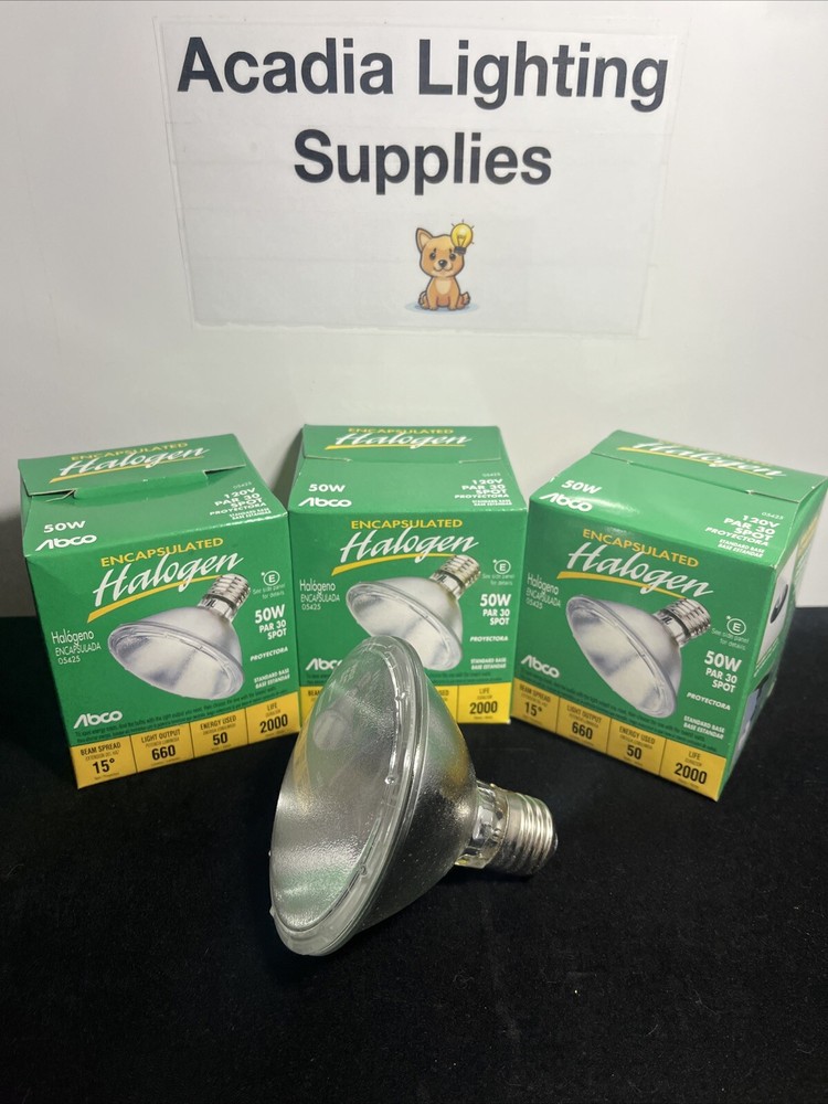 ⚡️Lot Of 3⚡️ ABCO 50W PAR30 SPOT 15 Degree 660 Lumens 2000hr Life Medium Base-image