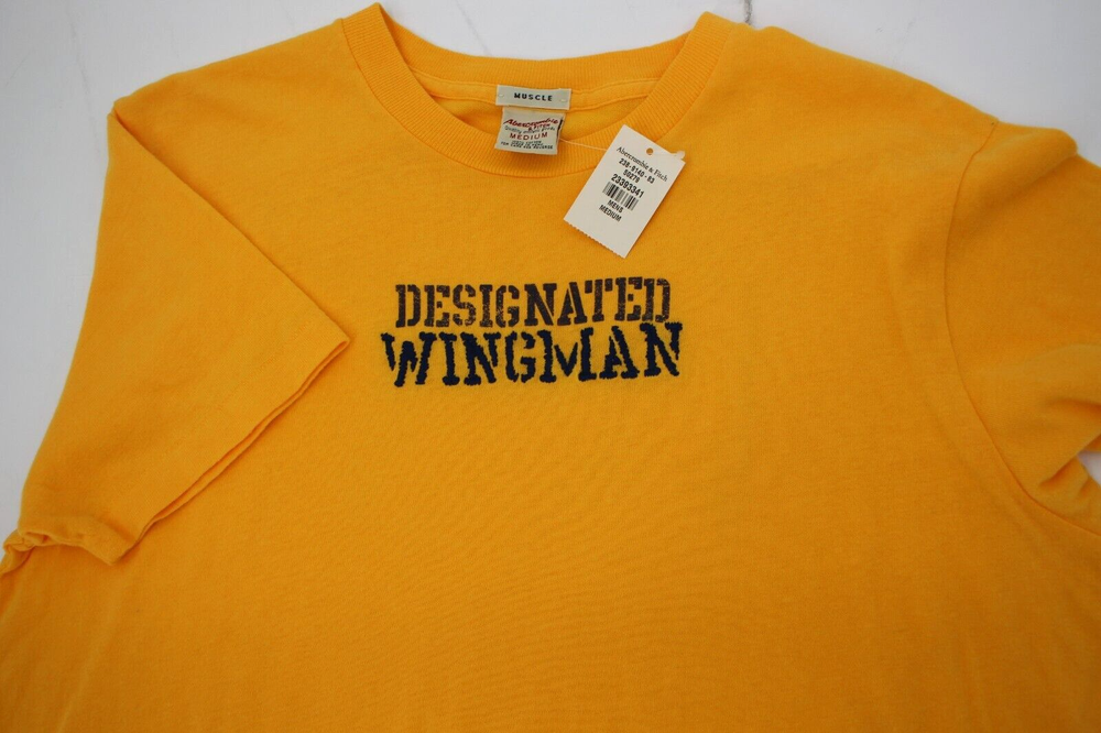 NWT Abercrombie & Fitch mens M Designated Wingman short sleeve muscle t shirt-image