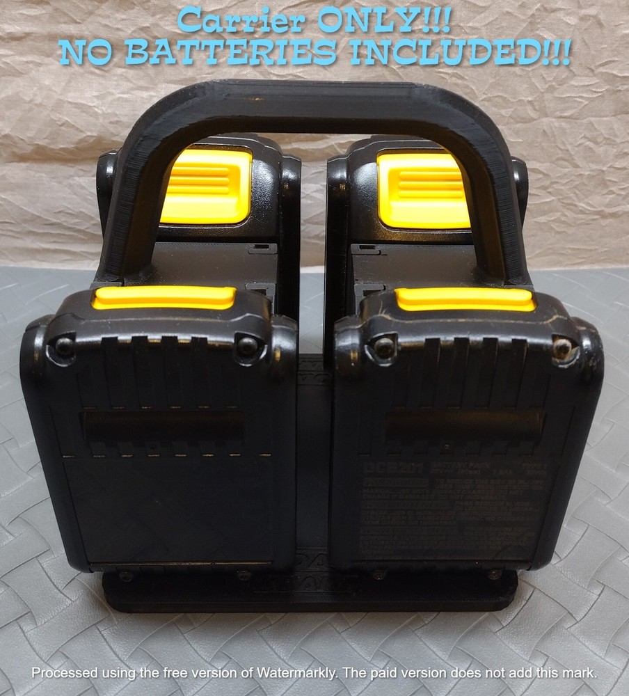 Dewalt 20V 60V Modular Foam Battery Carrier Tool Black Interchangeable 4X Kraft