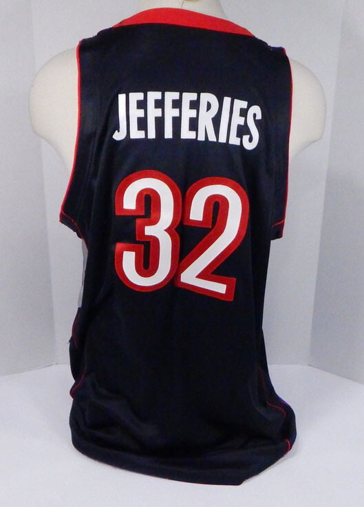 2003-04 Toronto Raptors Chris Jefferies #32 Game Used Purple Black Jersey 881