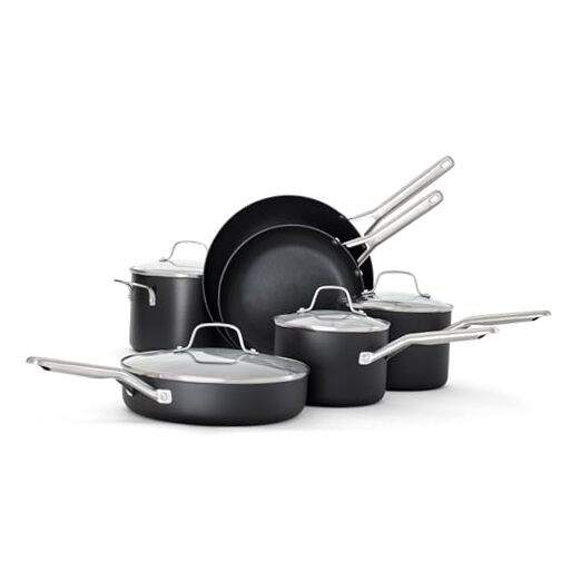 Hard-Anodized Nonstick 10-Piece Cookware Set NEW 10-Piece Set