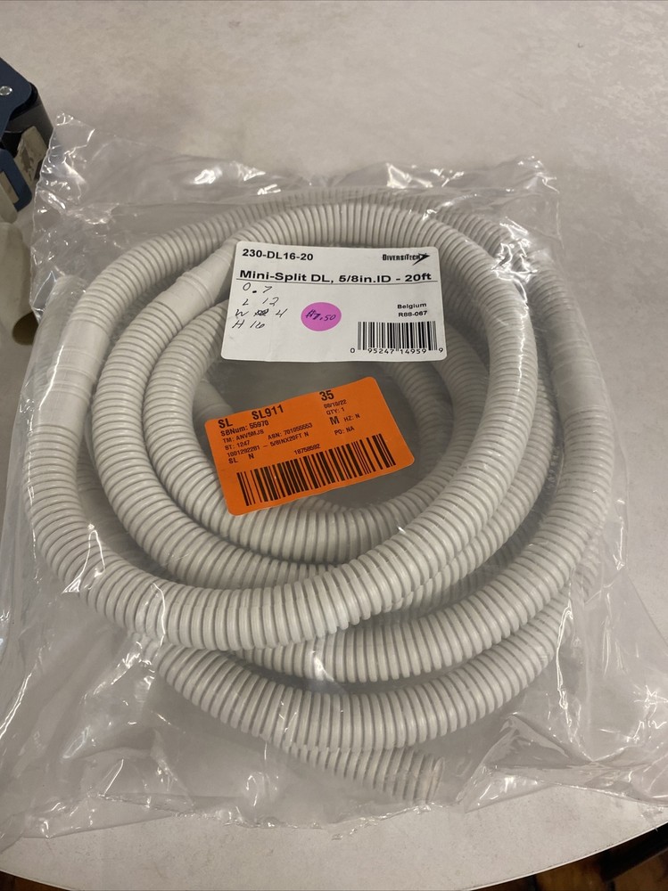 5/8 x 20 ft DiversiTech Condensate Drain Line for Mini-Split AC Units-image