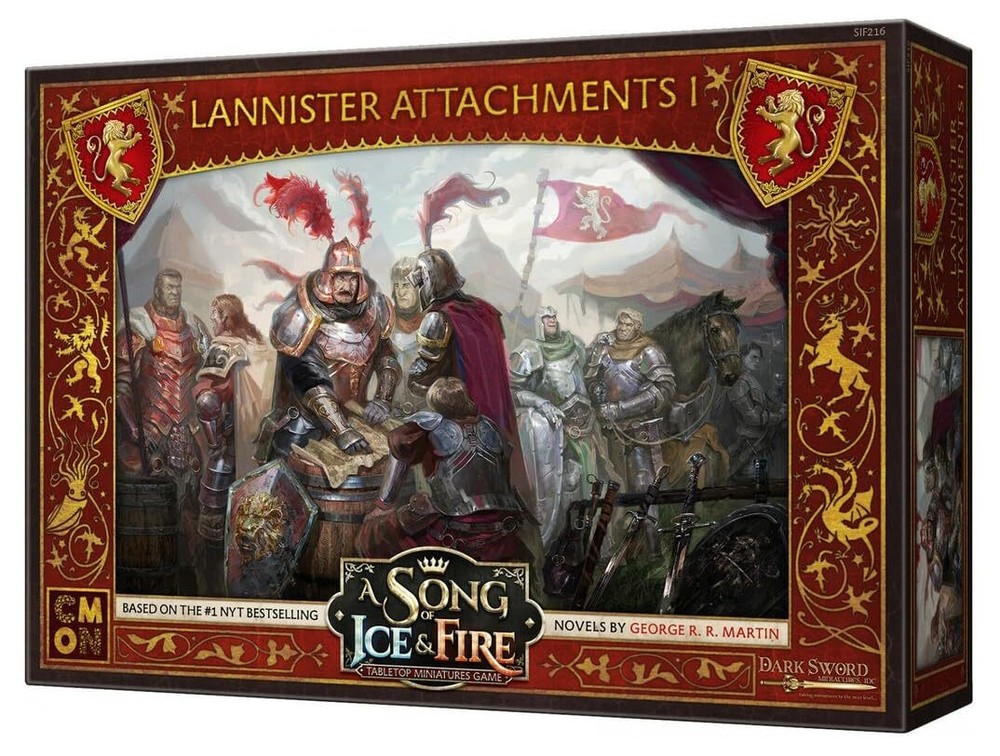 A Song of Ice and Fire Tabletop Miniatures Game Lannister Attachments I Box S...-image