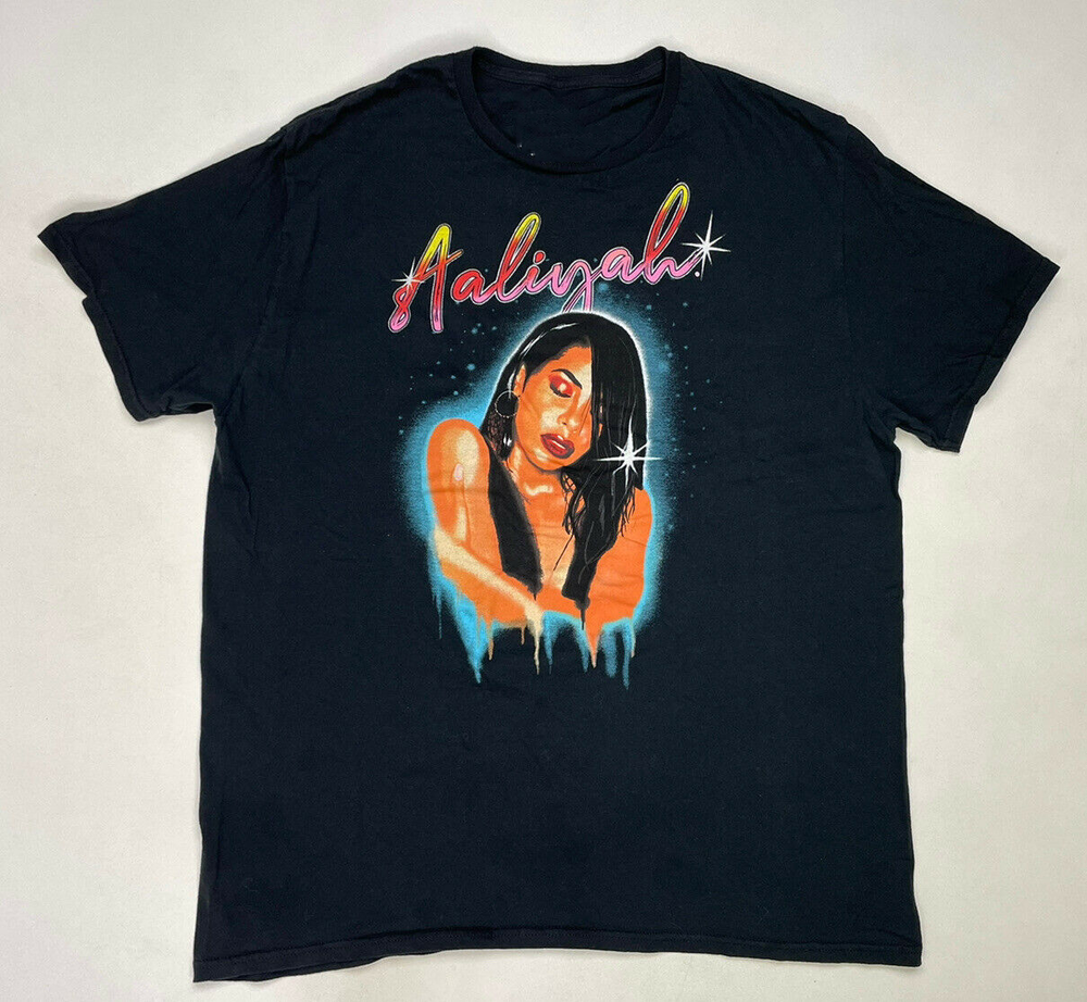 Vintage Aaliyah Short Sleeve Cotton T-Shirt Unisex Tee All Size S to 5XL-image