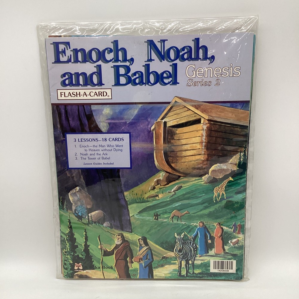 Abeka Genesis Series 2 Bible Flash Cards - Enoch Noah Babel Curriculum-image
