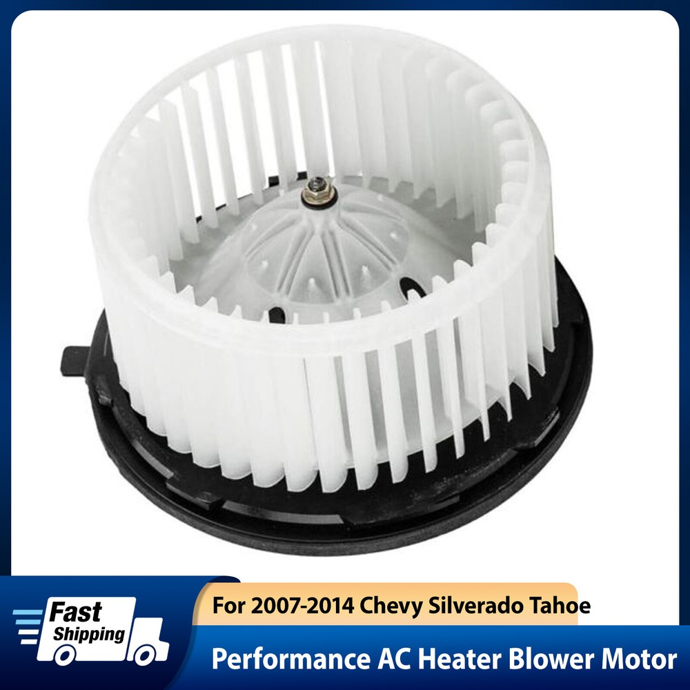 AC Heater Blower Motor w/Fan Cage for Chevy Silverado 1500 2500 GMC Sierra 07-14