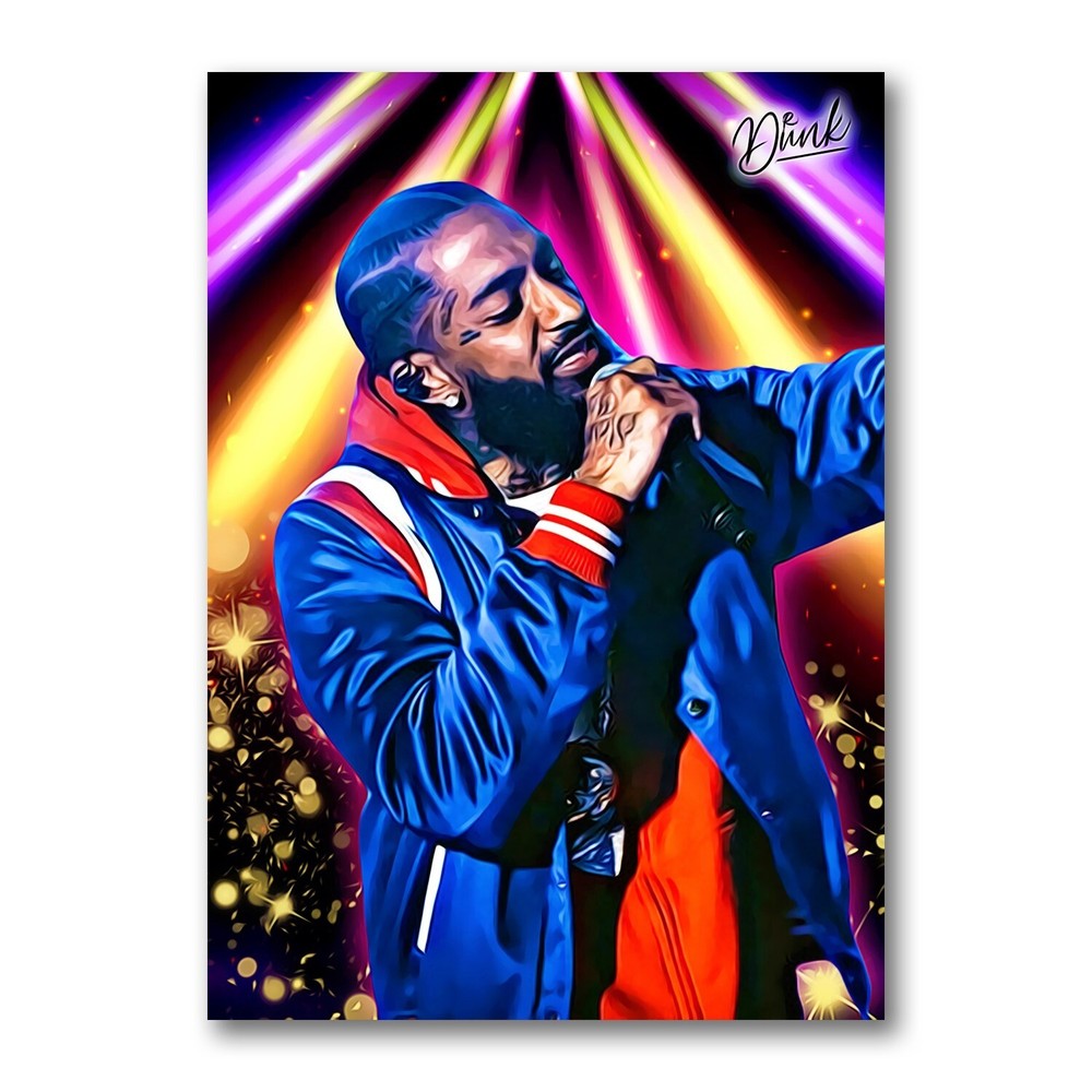 Nipsey Hussle Headliner Sketch Card Limited 01/30 Dr. Dunk Signed Art