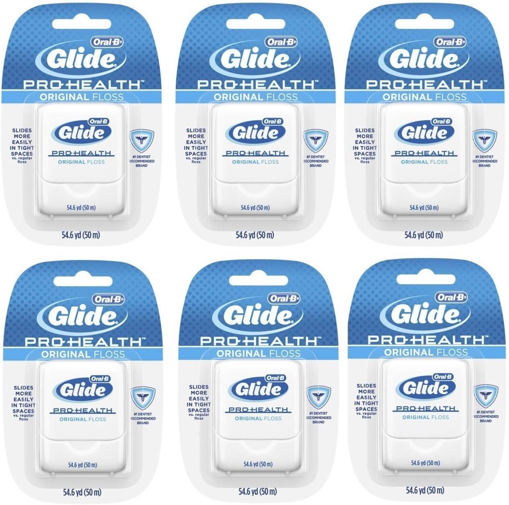 Oral-B Glide Pro-Health Dental Floss Original Floss 50m Pack of 6