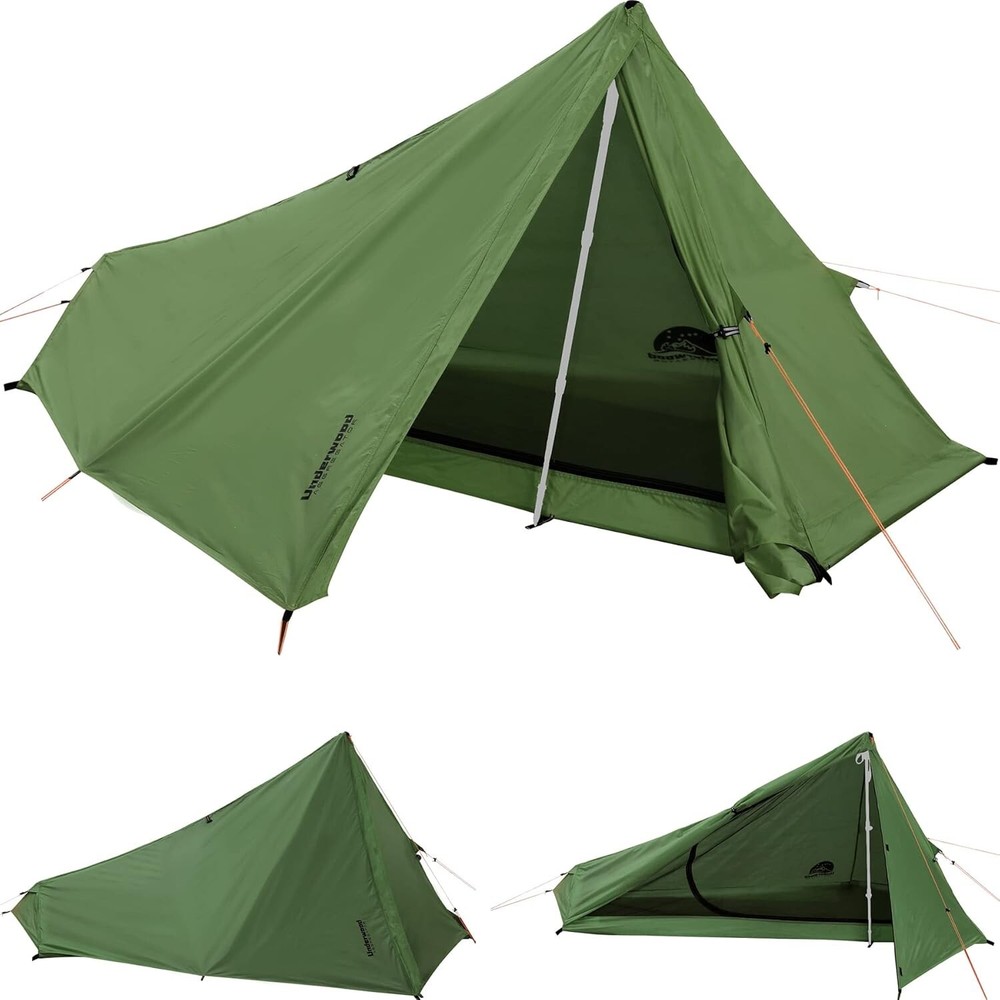 1 Person Trekking Pole Tent for Backpacking - Ultralight Backpacking Tent