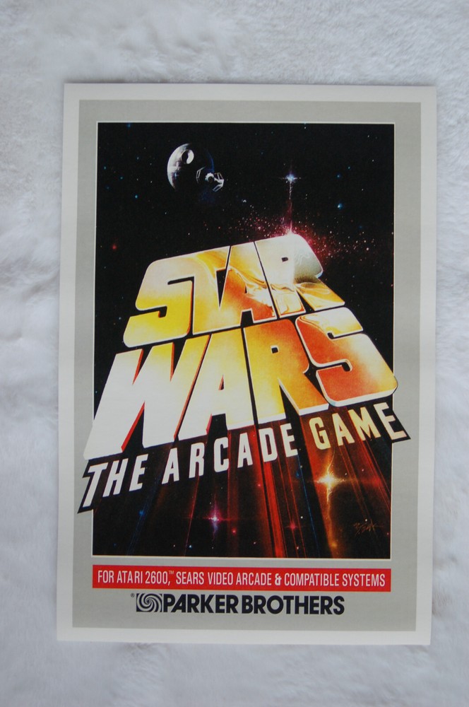 Retro Star Wars Atari 2600 Arcade Game Promotional Poster 1980s Classic Gaming Collectible