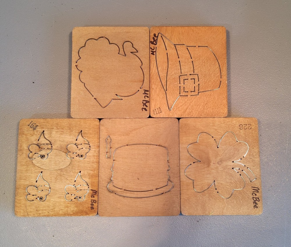 Lote de 5 Ellison Accucut Troquelado 5