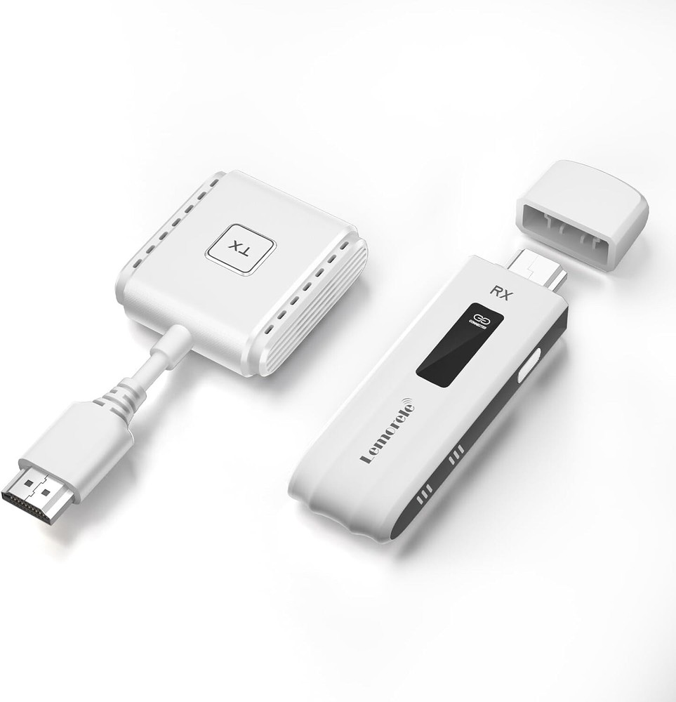 Lemorele Wireless HDMI Transmitter & Receiver Extender, Plug & Play, 164FT Range
