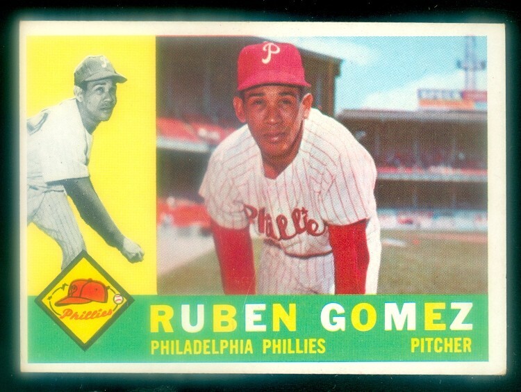 1960 Topps #82 Ruben Gomez EXMT Baseball Card Vintage