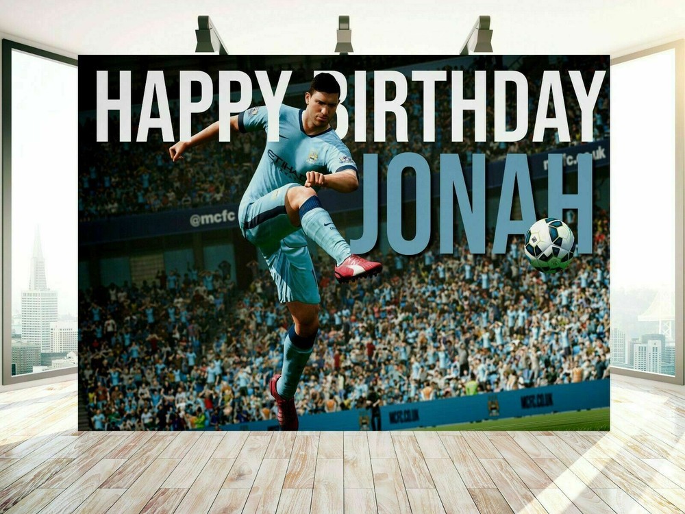 Fifa Custom Happy Birthday Banner Personalized Poster VideoGame MS83