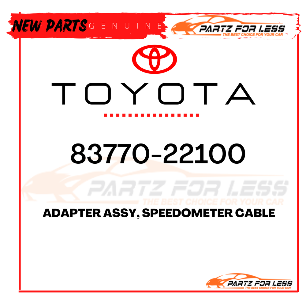 83770-22100 TOYOTA GENUINE ADAPTER ASSY, SPEEDOMETER CABLE 8377022100 NEW OEM