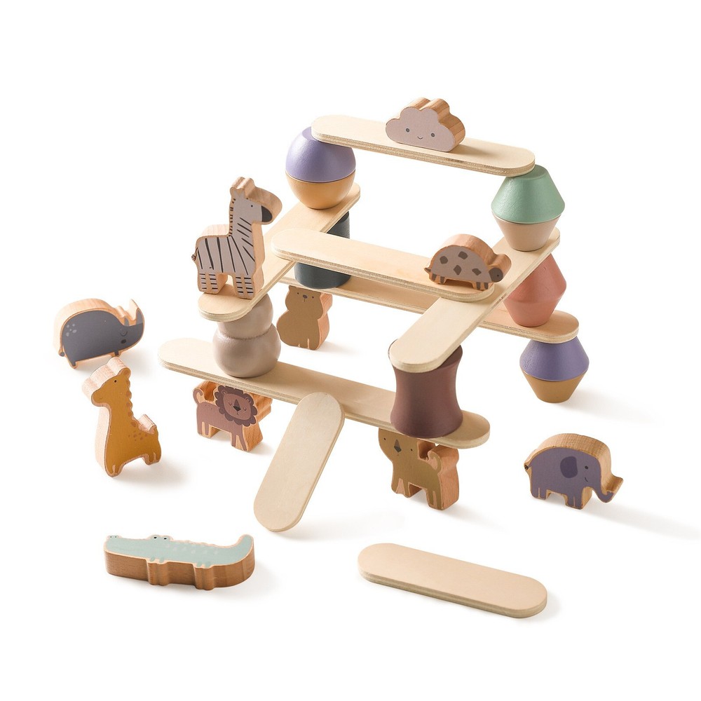 Wooden  Animal play set Toys for kids Wooden figurines Gifts for kids