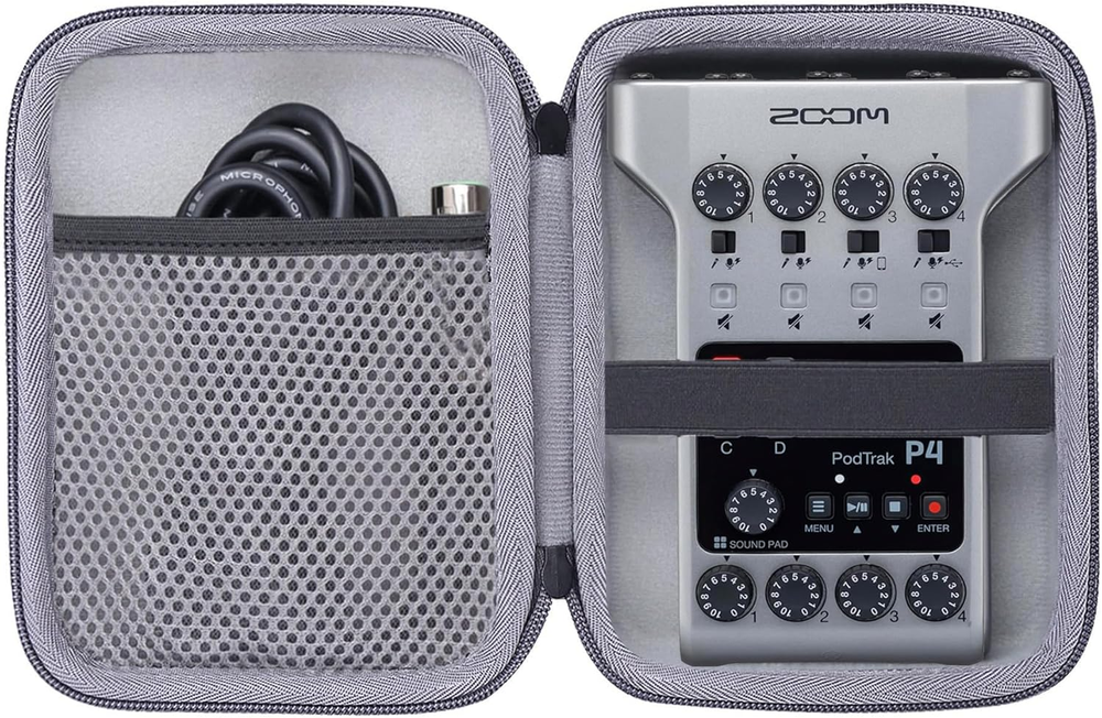 Hard Case for Zoom Podtrak P4 Podcast Recorder