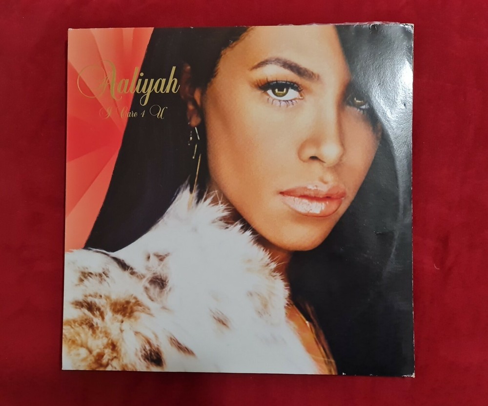 Aaliyah I Care 4 U Original UK Double Record LP Vinyl Rare-image