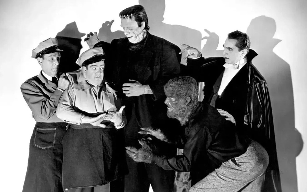 Abbott and Costello Meet Frankenstein with Lon Chaney and Lugosi 8x10 Photo Print-image