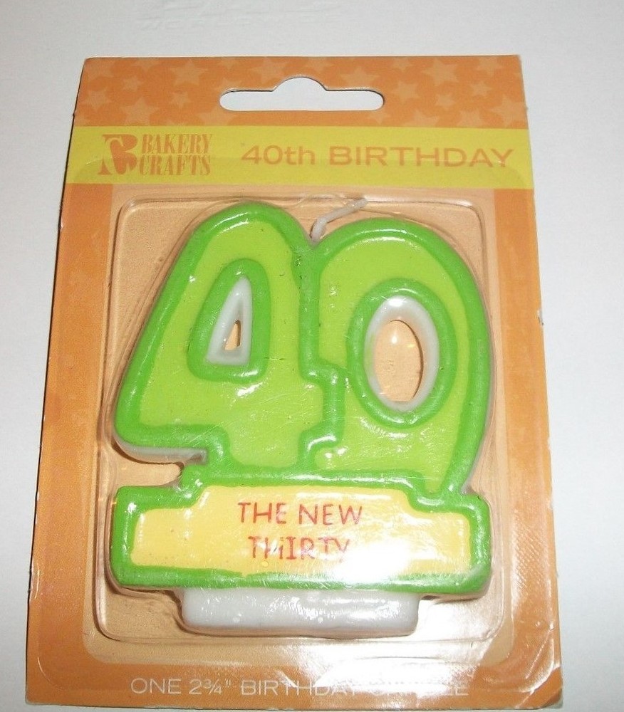 40 Birthday the new thirty Candle 40th Cake Decoration Topper