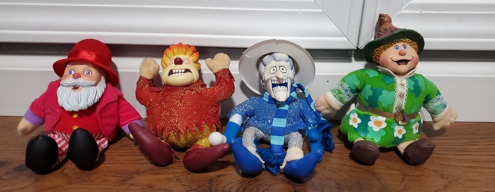 NECA A Year Without Santa Claus Lot Of 4 Plush Heat/Snow Mother Nature Santa