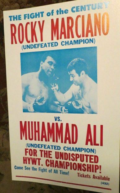 Rocky Marciano vs Muhammad Ali Heavyweight Championship Boxing Fantasy Poster