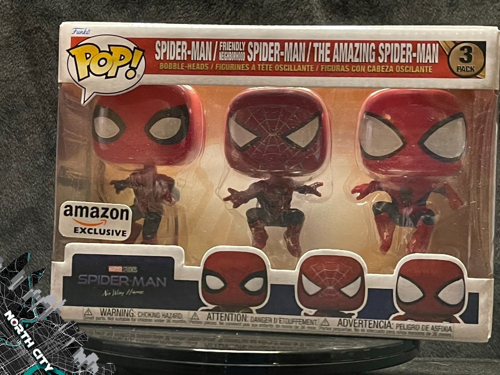 Funko Pop Spider-Man Amazing Neighborhood No Way Home 3-Pack Exclusive