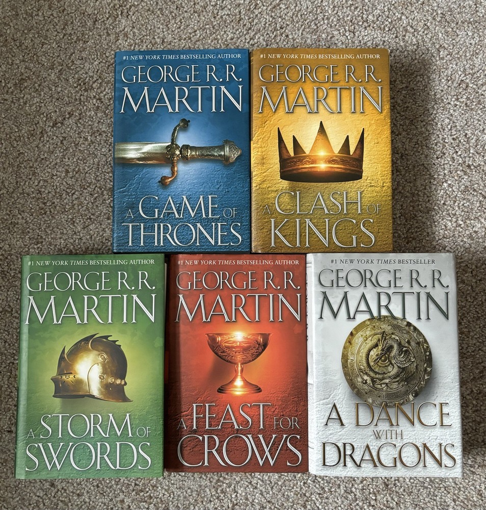 A Song Of Ice And Fire Hardcover 5-Book Box Set By George RR Martin-image
