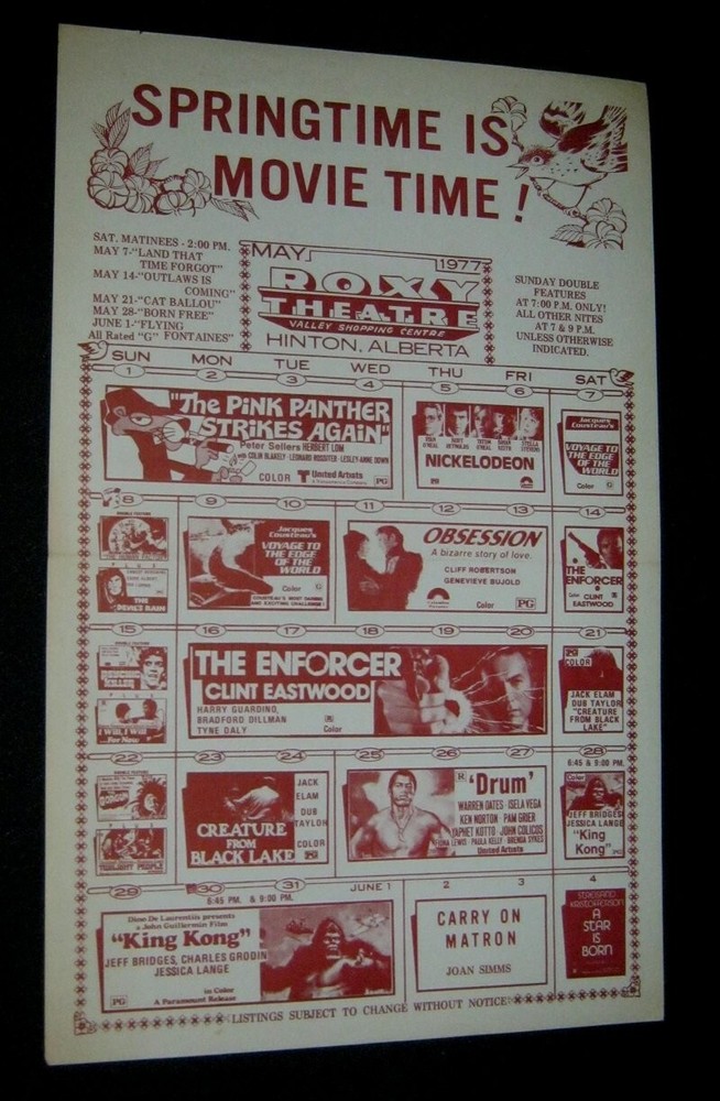 Orig Hinton Co CREATURE FROM BLACK LAKE Eastwood Enforcer KING KONG Pink Panther