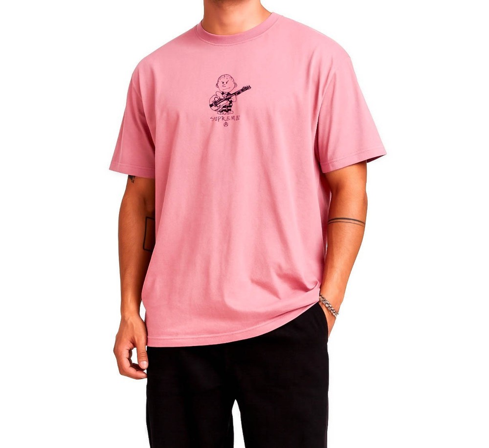 Supreme Rocker Tee Pink FW21 Sz Large – Gently Used – 100% Authentic Streetwear