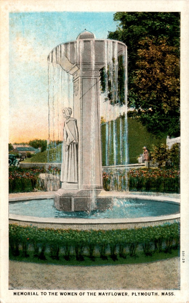 MEMORIAL TO THE WOMEN OF THE MAYFLOWER, PLYMOUTH, MASS, Postcard
