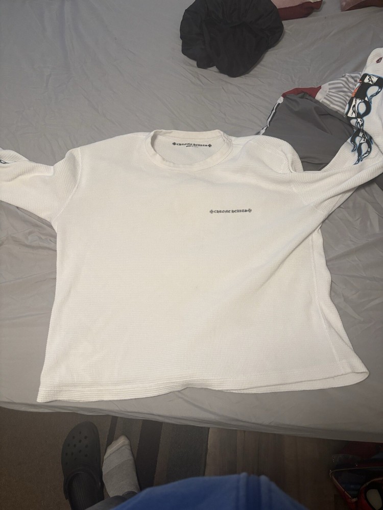 Matty Boy Sinister Thermal Long Sleeve Tee Shirt White