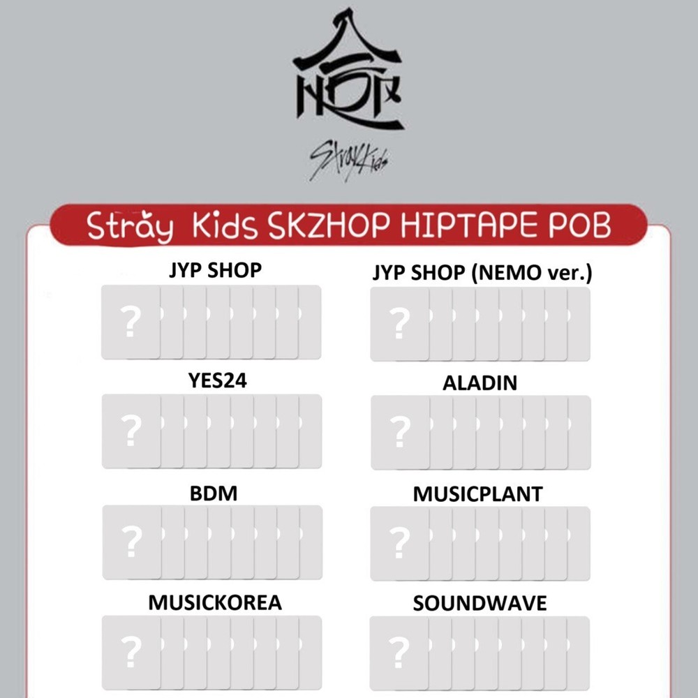 [Pre-Order] Stray Kids SKZ SKZHOP HIPTAPE 合 (HOP) Official POB Photocard + Track