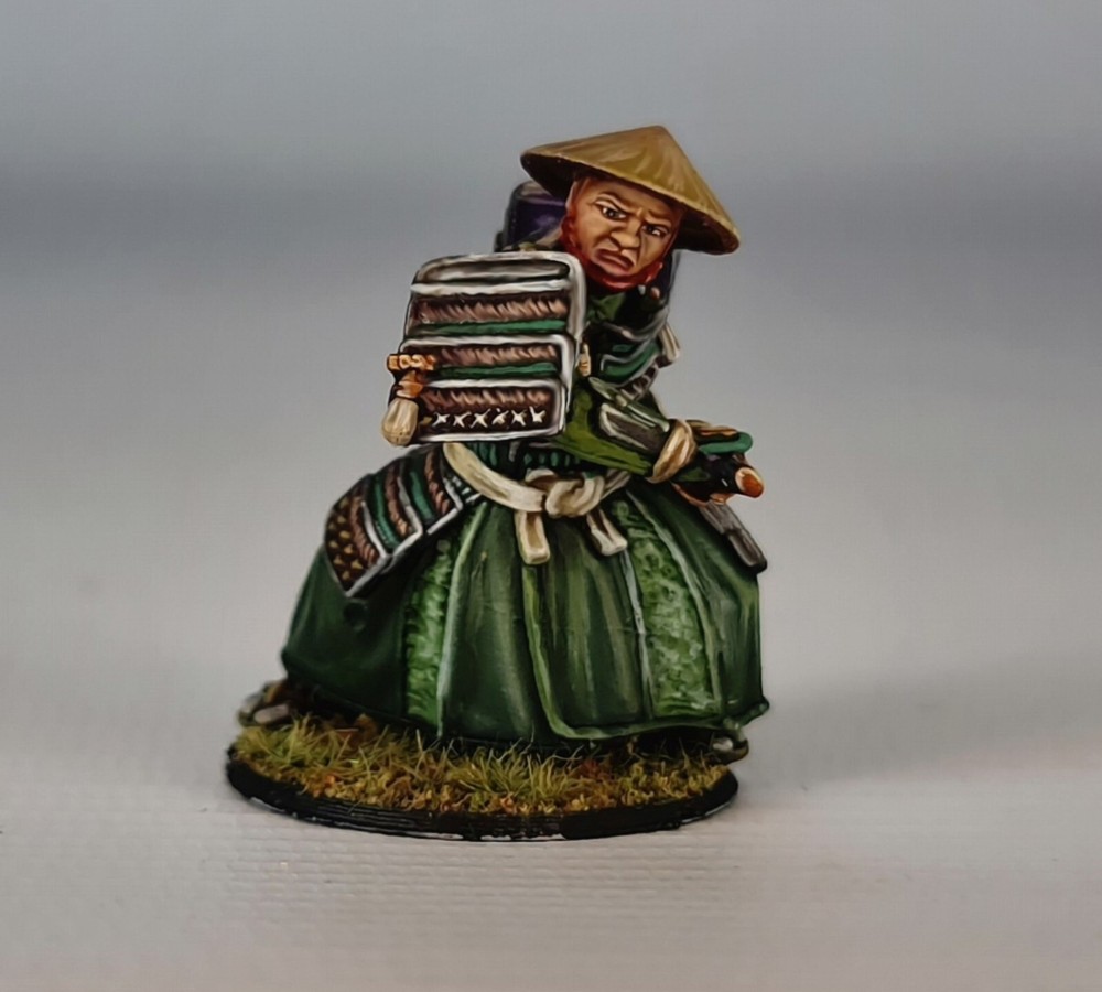 Samurai 3D printed mini male for DnD, Pathfinder, Tabletop, War gaming,