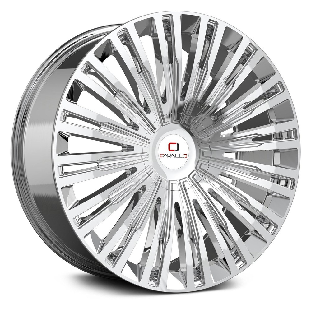 Cavallo CLV-48 Wheels 20x8.5 (35, 5x114.3, 74.1) Chrome Rims Set of 4