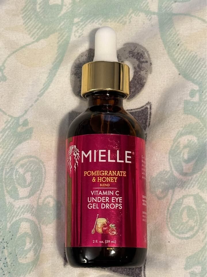 Mielle Organics Pomegranate & Honey Blend Vitamin C Under Eye Gel Drops New 2 oz