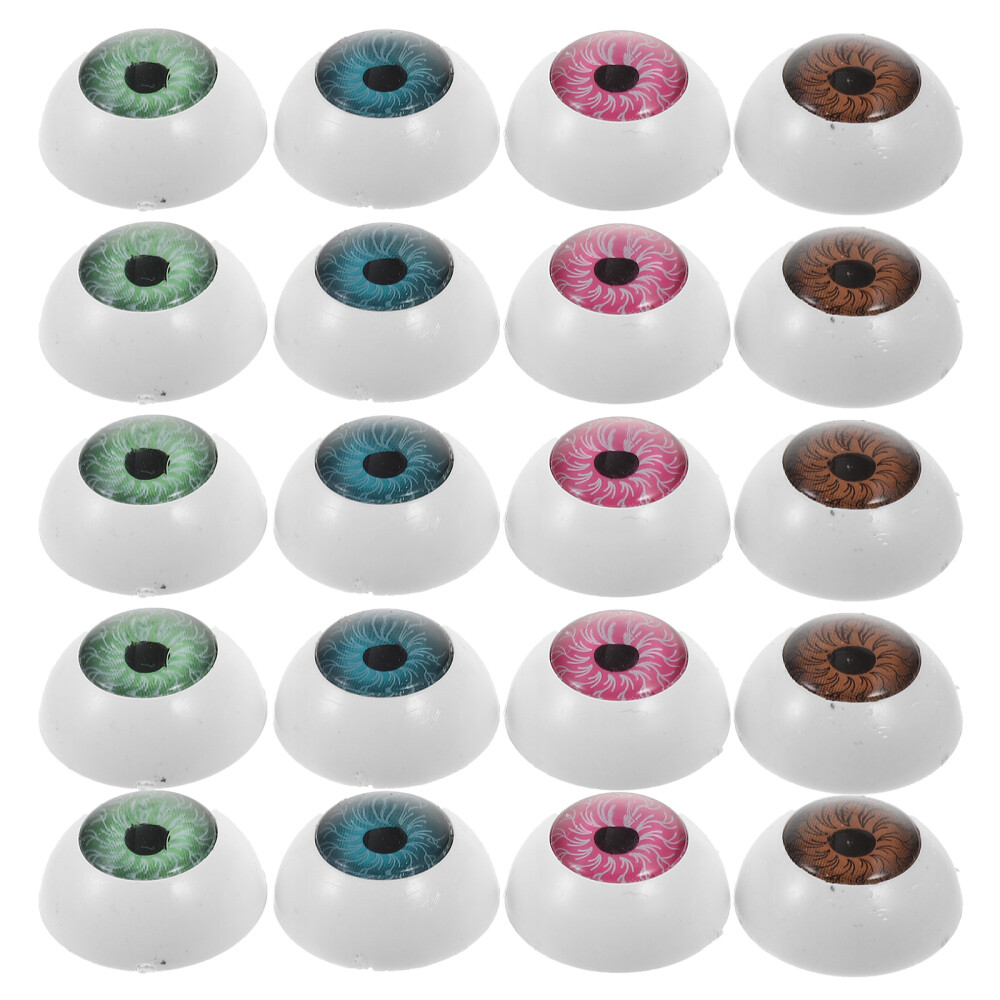 40 Pcs Halloween Eyeball Plastic Horror Doll Simulated Acrylic Eyes Toy Toys