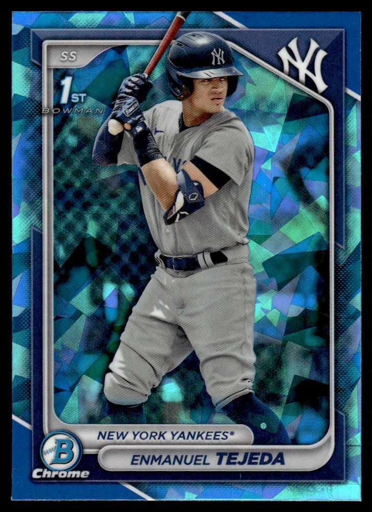 2024 Bowman Chrome Prospects Aqua Sapphire Enmanuel Tejeda New York Yankees