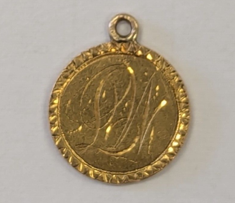 Type 1 Gold Dollar Love Token - Holed - 