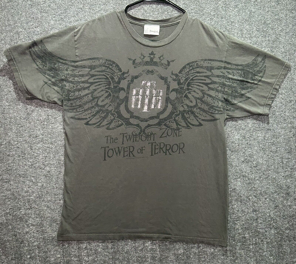 Disneyland The Twilight Zone Tower of Terror T Shirt Men's Medium Y2K Grunge