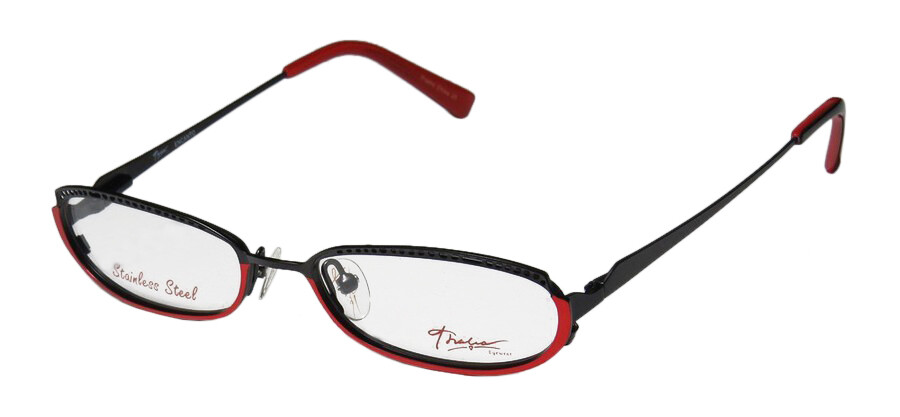 NEW THALIA ENCANTO EYEGLASS FRAME WOMENS DESIGNER BLACK 51-16-135 FULL-RIM METAL