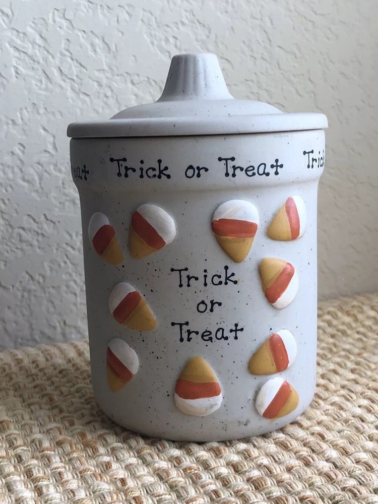 Candy corn  halloween candle holder And Orange Candle 3D candy Corn Decorations