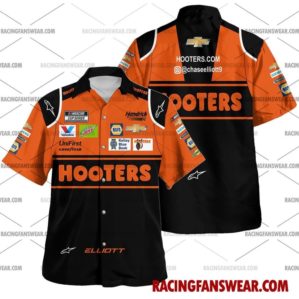 Chase Elliott NASCAR 2020 Hawaiian Polo Shirt for Racing Fans