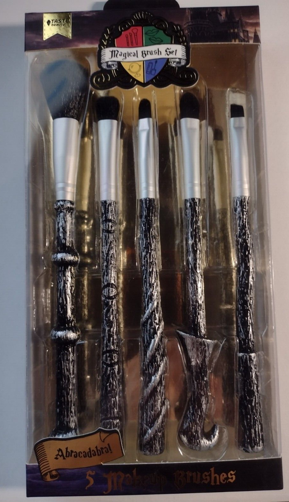 Harry Potter Magical Makeup Brush Set with 5 Brushes Abracadabra NIP New-image